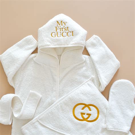 gucci baby bathrobe